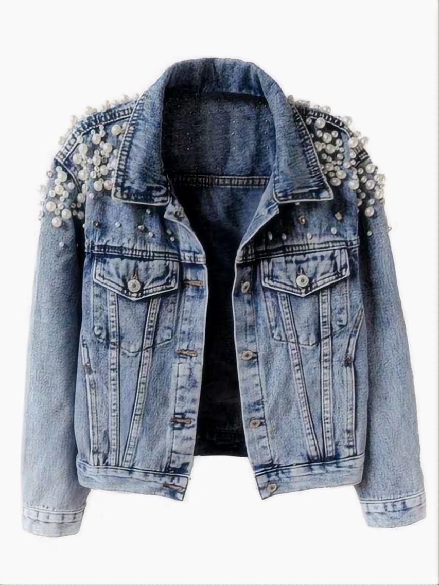 Liber Autumn Women's Pearl Denim jacket