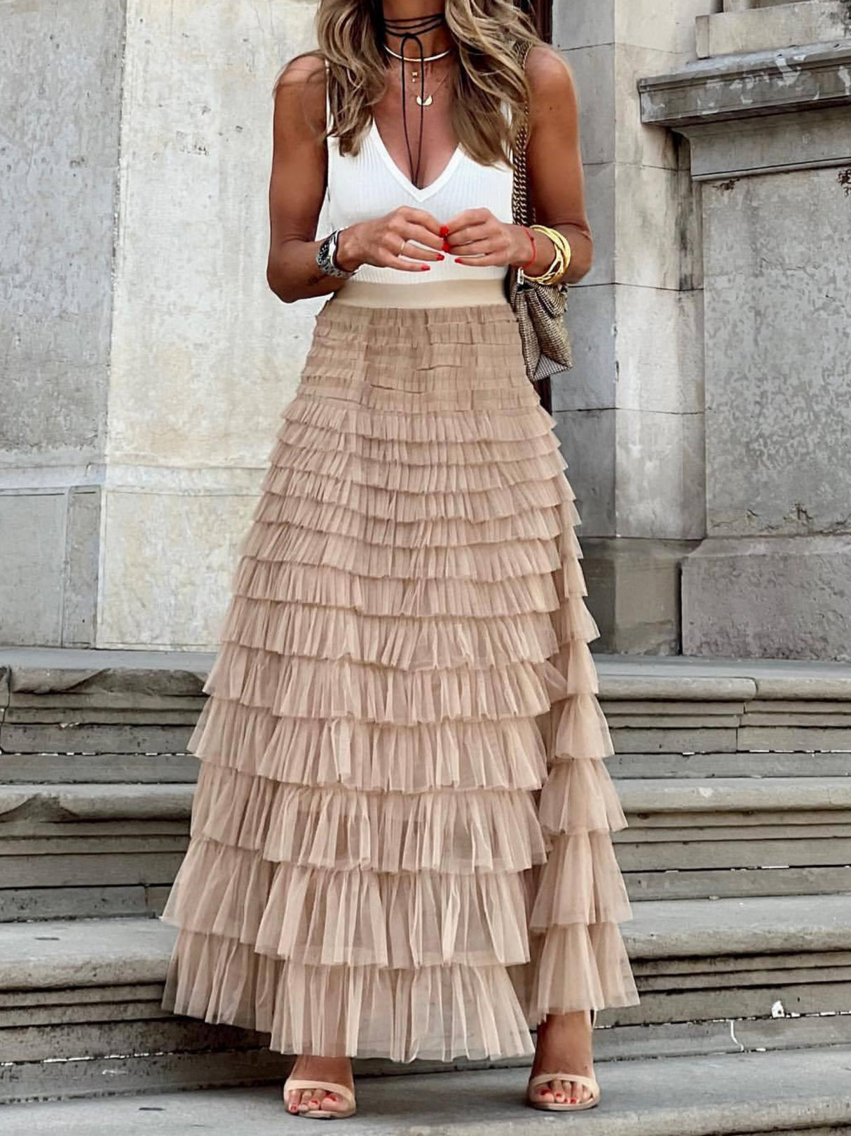 Mesh Multi-story Sweet Cake Skirt