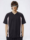 Antibacterial Cool Feeling Quick-drying Color-blocked T-shirt