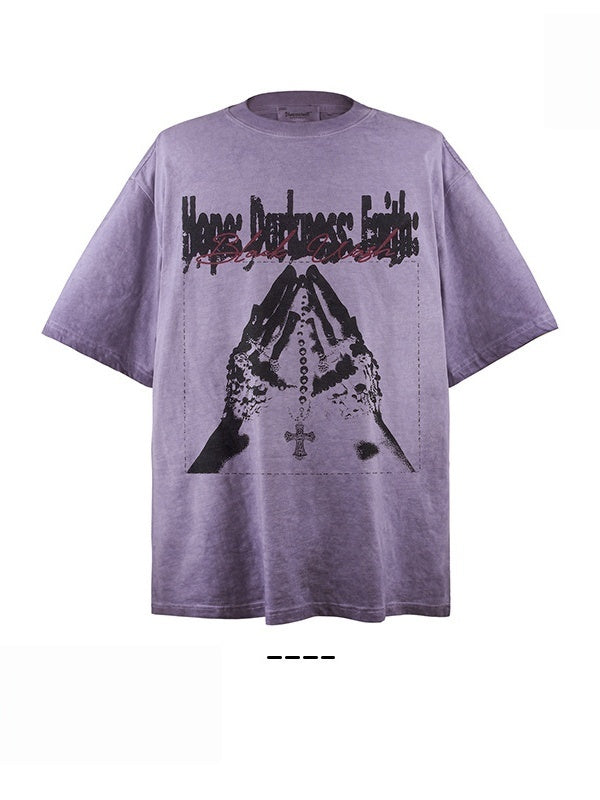 Liber Summer Neutral Printed Pattern T-shirts