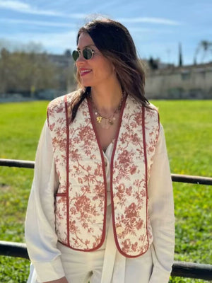 Liber European and American style Women's Printed Vests