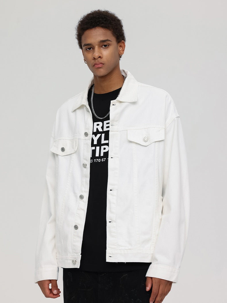 Liber Summer Neutral wear Pocket decoration Solid Color Jackets
