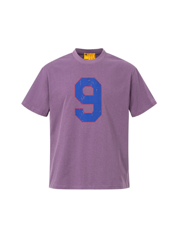 Distressed Number Printed T-shirts