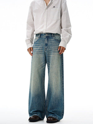 Liber Autumn Men's Pocket decoration Jeans