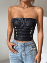 Leather Tube Top