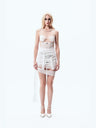 Deconstructed Bra With Irregular Straps Dress