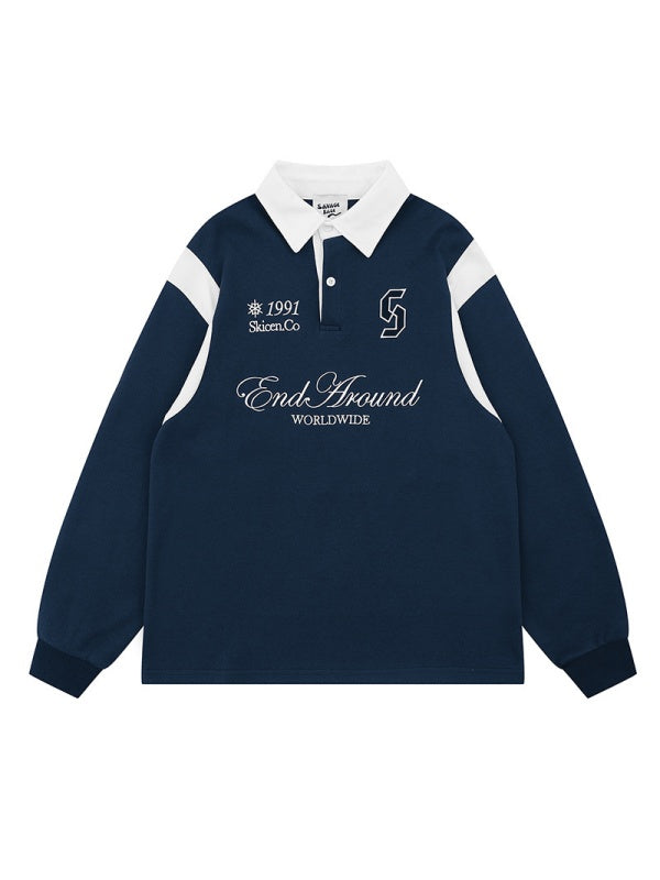 Liber Autumn Men's Letter Polo Shirts