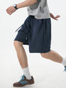Faux Denim Loose-fit Straight-fit Mid-length Pants Five Points Shorts