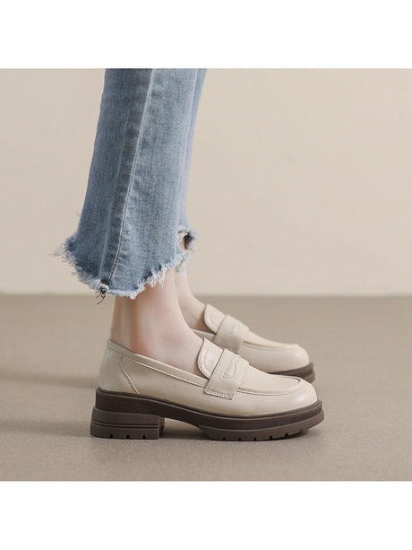 Liber Spring and autumn women's thick-soled loafers