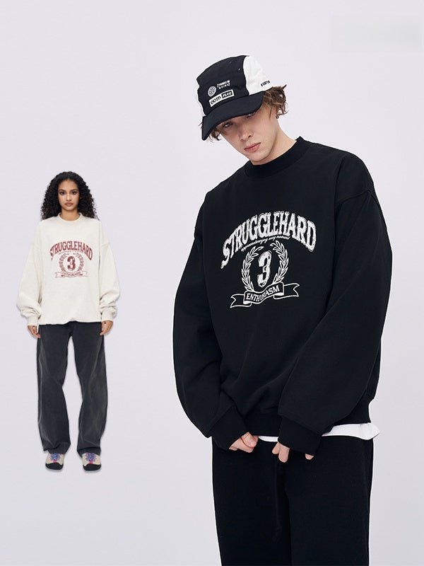 Liber Autumn Neutral wear Printed English Sweatshirts&Hoodies