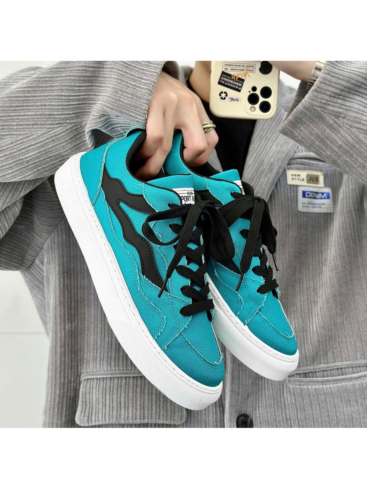 Liber Four Seasons Colorblock Men's Casual Sneakers