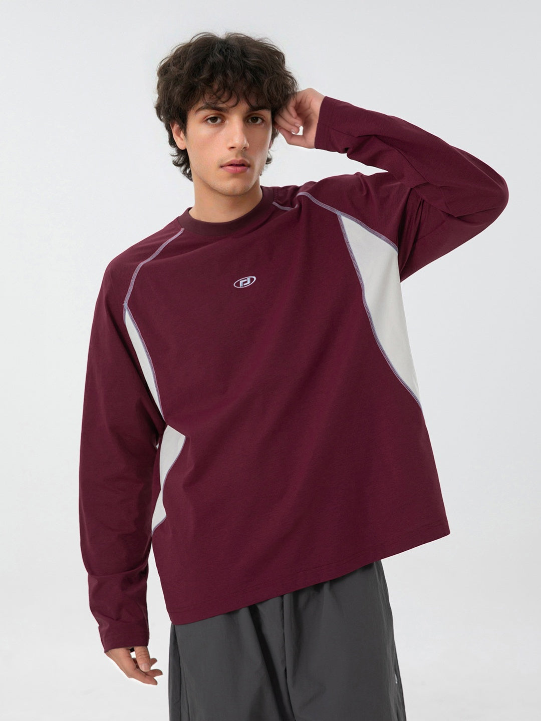 Liber Autumn Men's Patchwork T-shirts