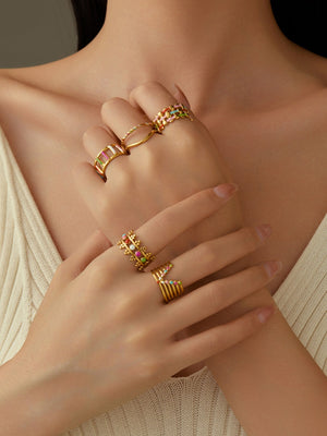 Elegant Colorful Rings