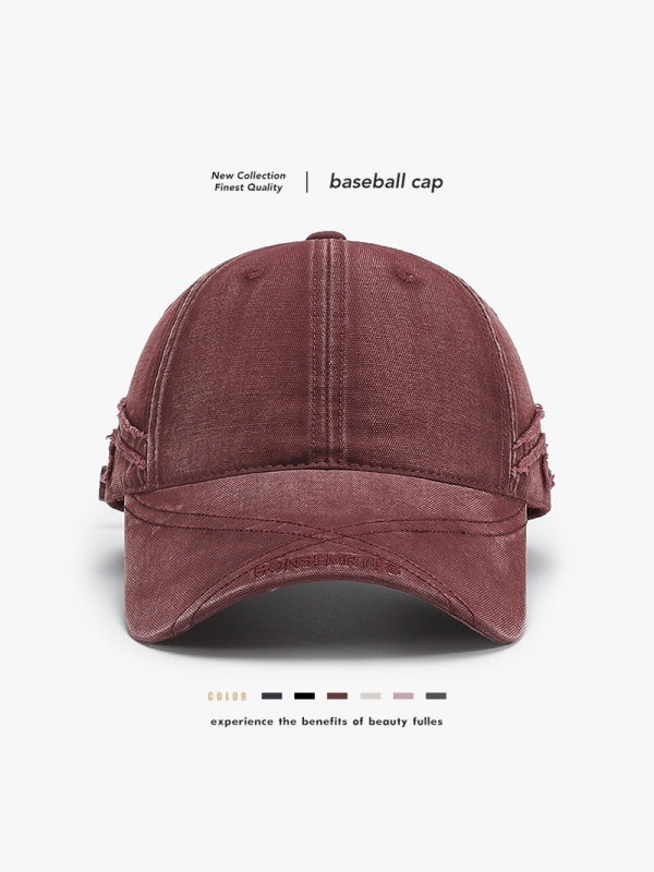 Distressed Letter Embroidery Baseball Caps