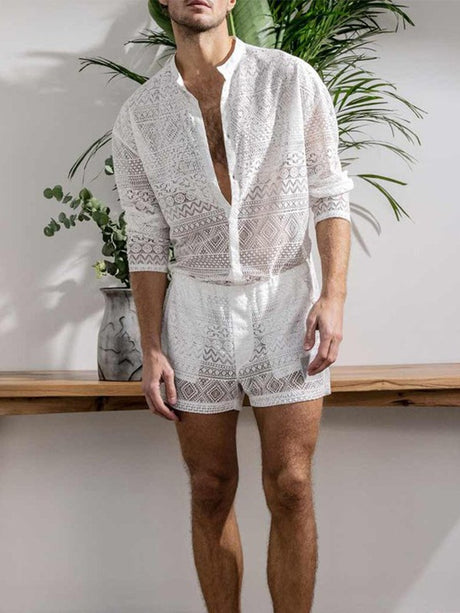 Hollow Out Vacation 2-piece Sets Set