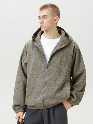 Liber Autumn Men's Solid Color Zipper jacket