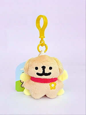 Plüsch-Hunde-Schlüsselanhänger