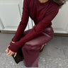 Stylish And Sexy High-waisted Slim-fitting Slit Bodycon Skirt