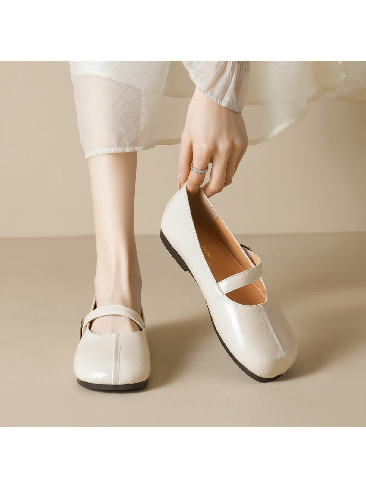 Liber Spring and Autumn Women's Mary Jane Shoes