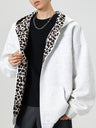 Leopard Print Patchwork Hoodies