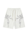 Line Embroidery Loose-fit Vibe Five Points Shorts