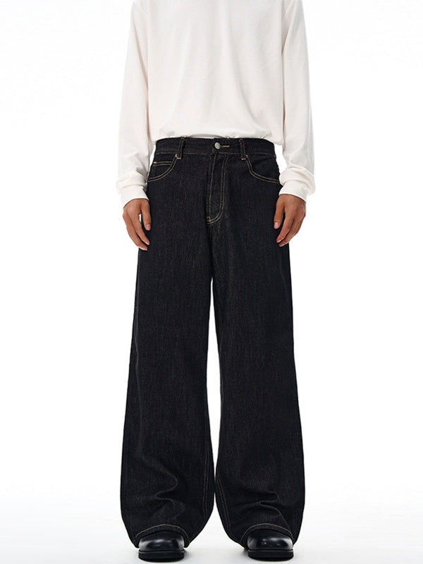 Liber Autumn Men's Pocket decoration Jeans