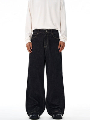 Liber Autumn Men's Pocket decoration Jeans