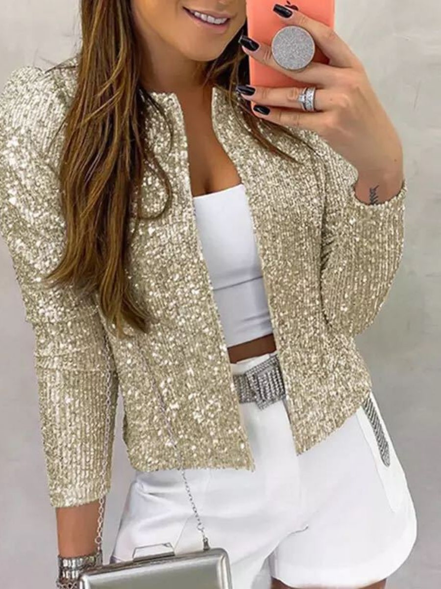 Liber Autumn Women's Sequins Blazers