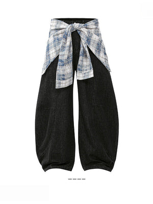 Liber Summer Women's Removable butt curtain Jeans