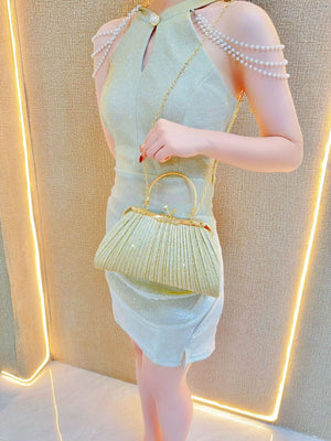 Liber Four Seasons ACC Sequin Diamond Box Bag