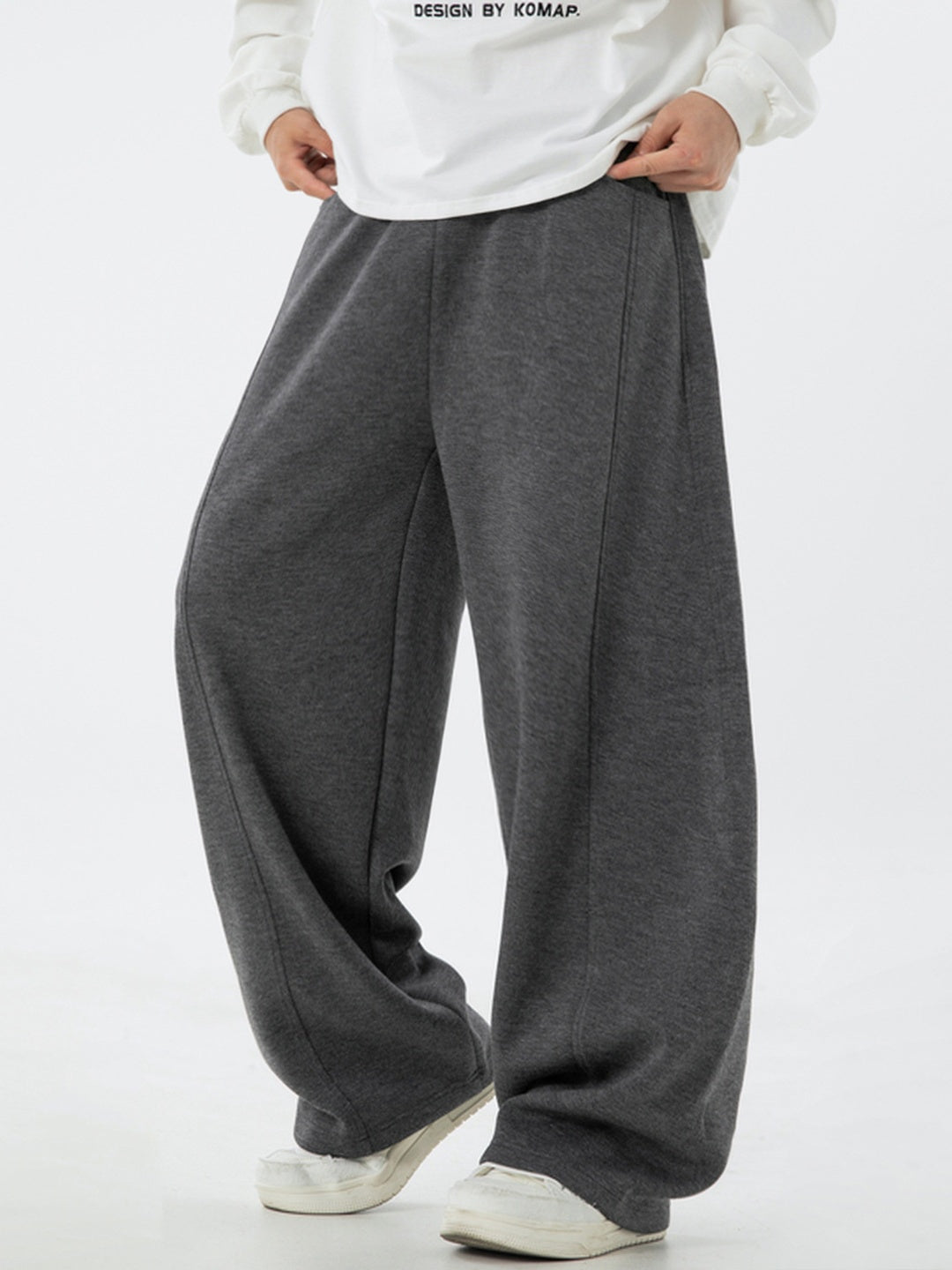 Liber Autumn Men's None Solid Color Pants