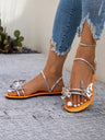 Butterfly Strappy Flat Sandals