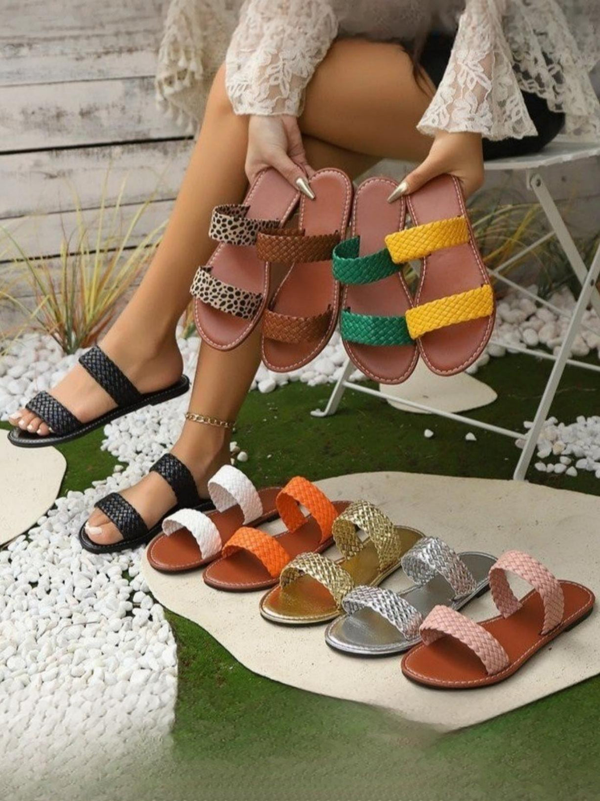 Woven Flat Sandals