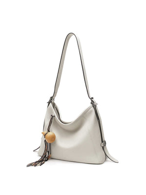 A Glimpse Of The Hobo Small-sized, Elegant Vegetable-tanned Calfskin Shoulder/crossbody Bag For Spring.