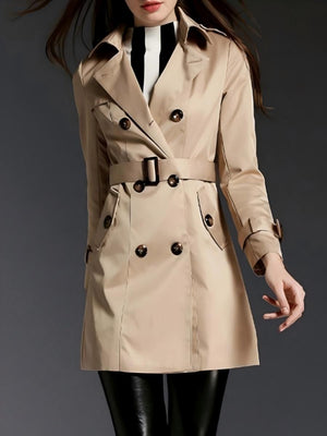 Double-breasted Mid-length Trench Coats