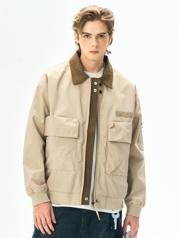 Liber Autumn Men's Color matching Jackets