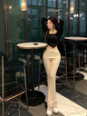 Sexy Cropped Knit Casual Pants