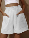 Vacation-style Loose High-waisted Shorts