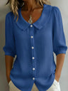 Short-sleeved Loose V-neck T-shirt