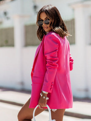 Lapel Double-breasted Blazers