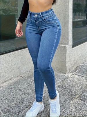 High Waist Tight Fit Slim Fit Skinny Jeans Jeans