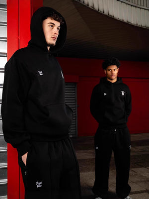 Personality Zipper Hoodies Set