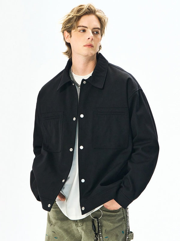 Liber Autumn Men's Solid Color Jackets