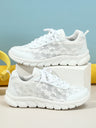 Floral Mesh Women's Casual Sneakers
