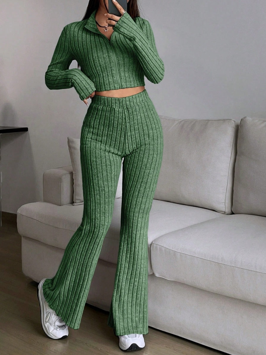 Liber Autumn Women's Zipper 2-piece Sets