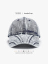 Denim Distressed Washed Shade Baseball Caps