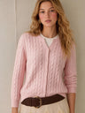 Wool Cable Knit V Fake Two-piece Pullover Sweater