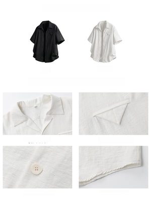 Cuban Territory Lightweight Breathable Linen Texture Shirts