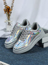 Bright Silver Women's Casual Sports Shoes