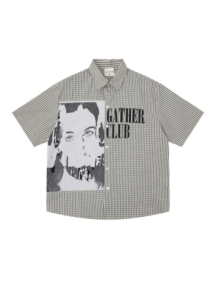Retro Portrait Printed Shirts